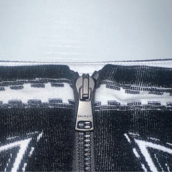 BALMAIN Western Detail Velvet Skirt - Picture 4 of 5